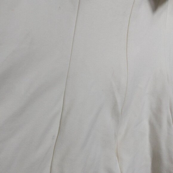 Anthropologie BHLDN Strapless Tuxedo Mini Dress White Bridal SZ M Casual Wedding - Picture 14 of 14